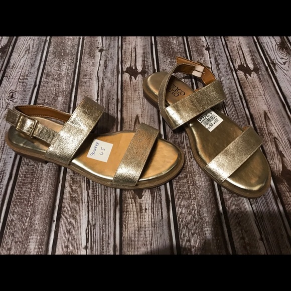 Franco Sarto Shoes Franco Sarto Gold Strappy Sandals